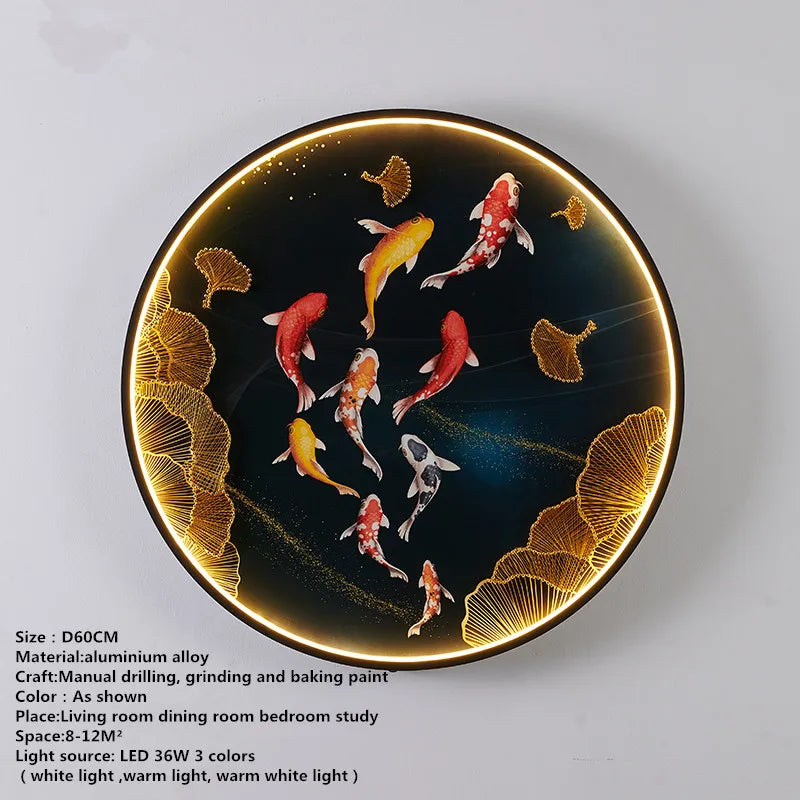 Chinese Picture Wall Decoration Lamp - Modern LED Lighting for Home Décor