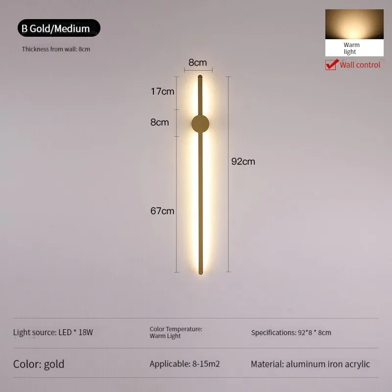 Modern LED Wall Lights for Room Interior Decor Sconces Stair Lighting Bedroom Living Room