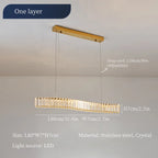 Crystal LED Chandelier for Modern Luxury Living and Dining Rooms