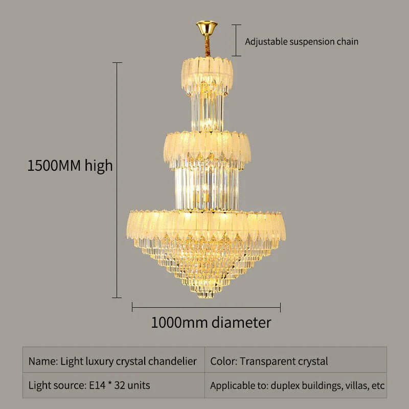 Modern Luxury Chandelier for Living Room in Duplex Building & Hotels