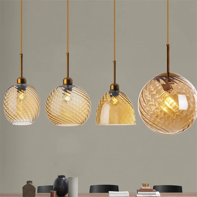 Modern LED Glass Pendant Lights for Home Decor and Ambiance
