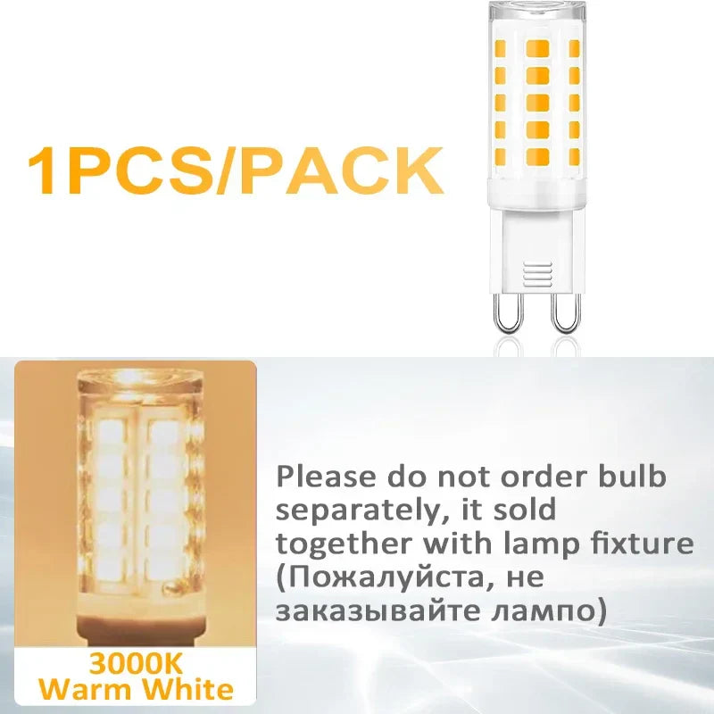 Luxury Crystal LED Chandelier Silver Gold G9 - Perfect for Indoor Hall Living Room Dining Room