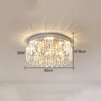 Crystal Ceiling Lamp: Modern Minimalist Light Luxury for Home Indoor Lighting