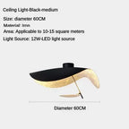 LED Saucer Ceiling Chandelier: Modern & Atmospheric Living Room Pendant Light