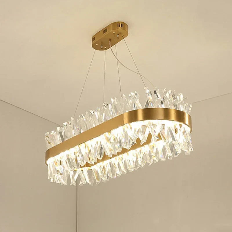 Luxury Crystal LED Pendant Lights by - Elegant Home Lighting Chandelier Fixture