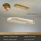 Afralia Crystal Circle LED Chandelier: Dimmable Pendant Lighting for Modern Stairs
