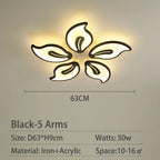 Modern LED Ceiling Light for Living Room, Bedroom, Study Room - Acrylic Chandelier Lamp Fixtures