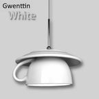 Ceramic Cup Pendant Light: Stylish LED Hanging Lamp for Home Decor and Kitchen