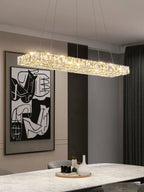 Modern Crystal LED Chandelier for Living and Dining Room Decor