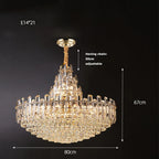 Modern Luxury Crystal Chandelier for Duplex Living Room, Dinning Decor Suspended Light