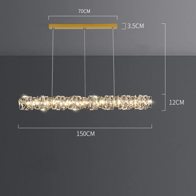 Elegant Crystal Pendant Chandelier for Modern Dining Rooms