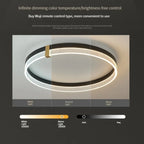 Minimalist Remote Control Round LED Ceiling Lamp for Bedroom and Living Room