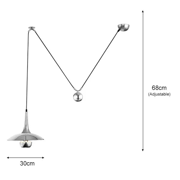 Shift UFO Pendant Light: Adjustable Height, Creative Design for Restaurants