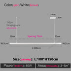 Modern Minimalist Nordic Chandelier Strip Lamps for Dining Room, Bar Table, and More