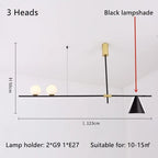 Glass Magic Bean Pendant Light for Modern Living Room Bedroom Kitchen Decor