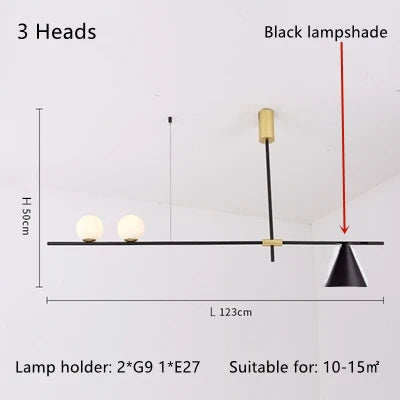 Glass Magic Bean Pendant Light for Modern Living Room Bedroom Kitchen Decor