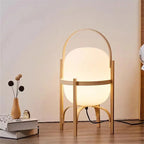 Cestita LED Floor Lamp: Modern Art Wood Light for Living Room, Bedroom & Study