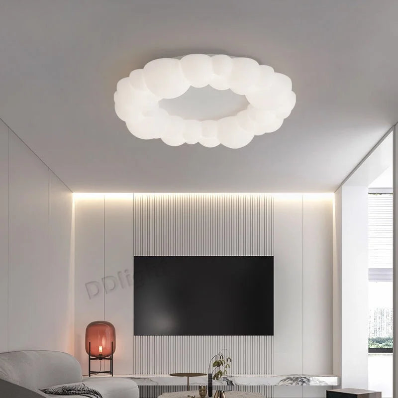 Nordic Cloud LED Pendant Chandelier for Modern Living, Dining, Bedroom
