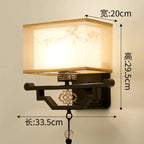 Elegant Fabric Wall Lamp for Living Room Bedroom, Modern LED Lighting Fixtures