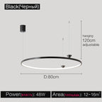 Italian Style Annular Pendant Lamp for Living Room, Dining Room, Bedroom