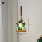 Nordic Wooden Glass Pendant Chandelier for Bedroom Living Dining Room