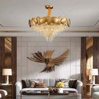 Elegant Crystal Chandelier for Villa Hotel Project Bedroom Restaurant Living Room