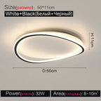 Modern LED Ceiling Lamp for Dining Room Living Study Lighting