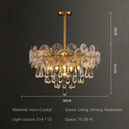 2024 Crystal Chandelier for Luxurious Living Spaces