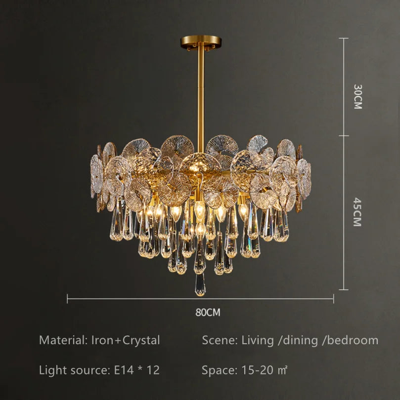 2024 Crystal Chandelier for Luxurious Living Spaces