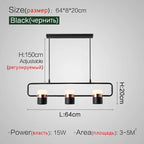 Strip Chandelier: Modern Minimalist Dining Room Lamp for Restaurant, Bar, and Home