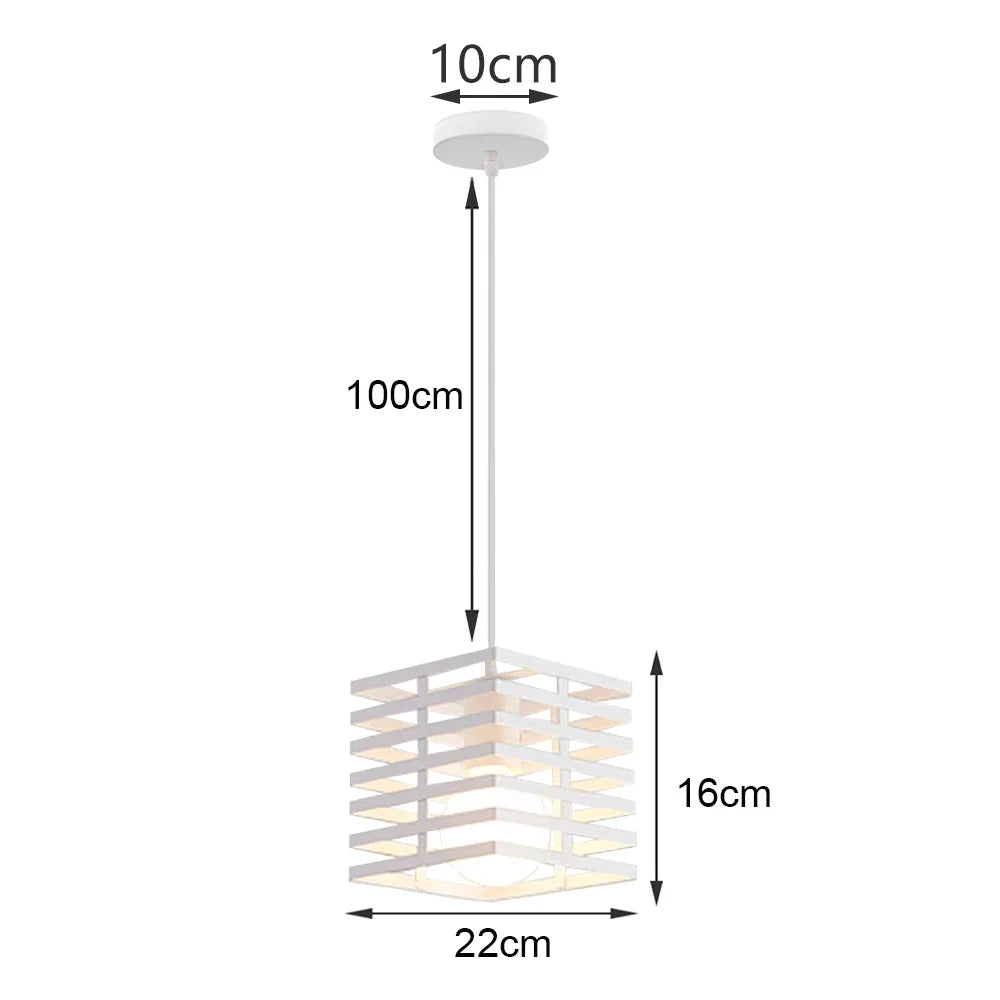 Industrial Vintage LED Pendant Light for Home Living Room Lighting