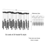 Modern Cylindrical LED Ceiling Chandelier for Home Decor Lighting