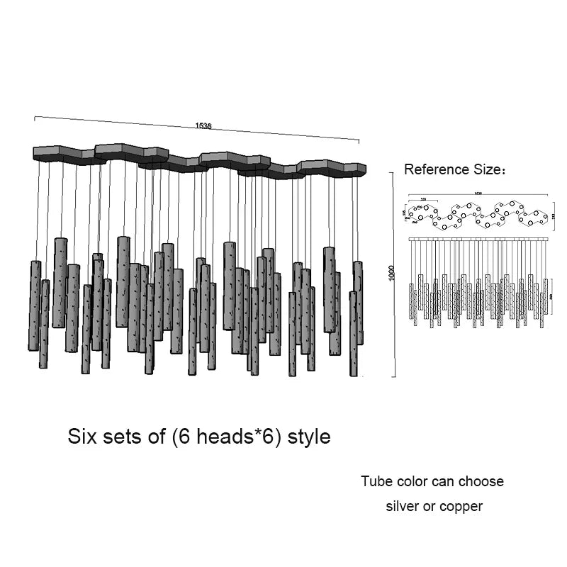 Modern Cylindrical LED Ceiling Chandelier for Home Decor Lighting