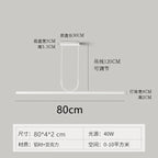 Black Art LED Ceiling Chandelier for Kitchen Island and Dining Room