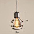 Retro Iron Art Pendant Light for Dining Room Kitchen Bedroom Bar