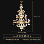 Crystal Chandelier: European Elegance for Living, Dining & Bedroom