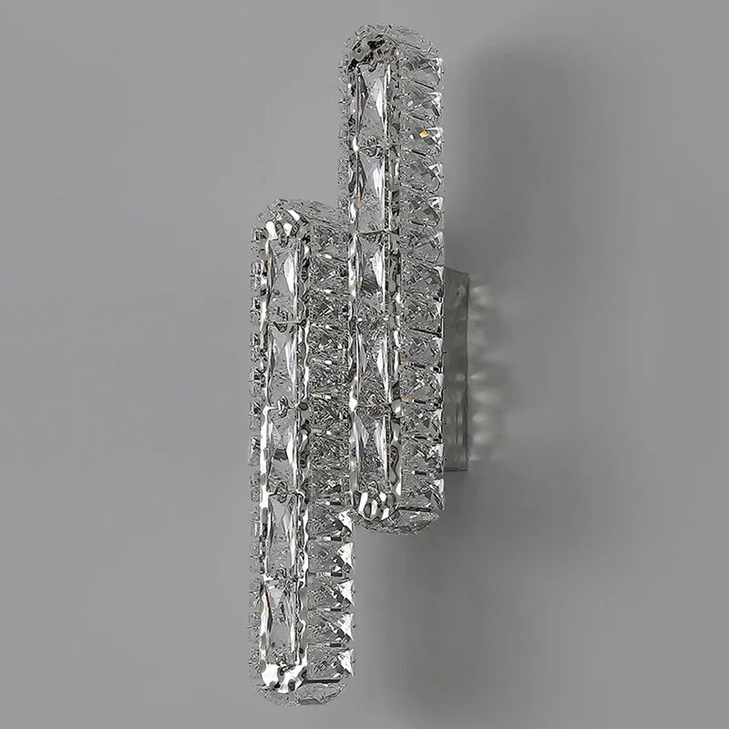 Oval Crystal Wall Lamp: Modern Minimalist Light Luxury for Living Room & Bedroom
