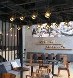 Retro Loft Industrial Spotlight Pendant Light for Kitchen Bar Lighting