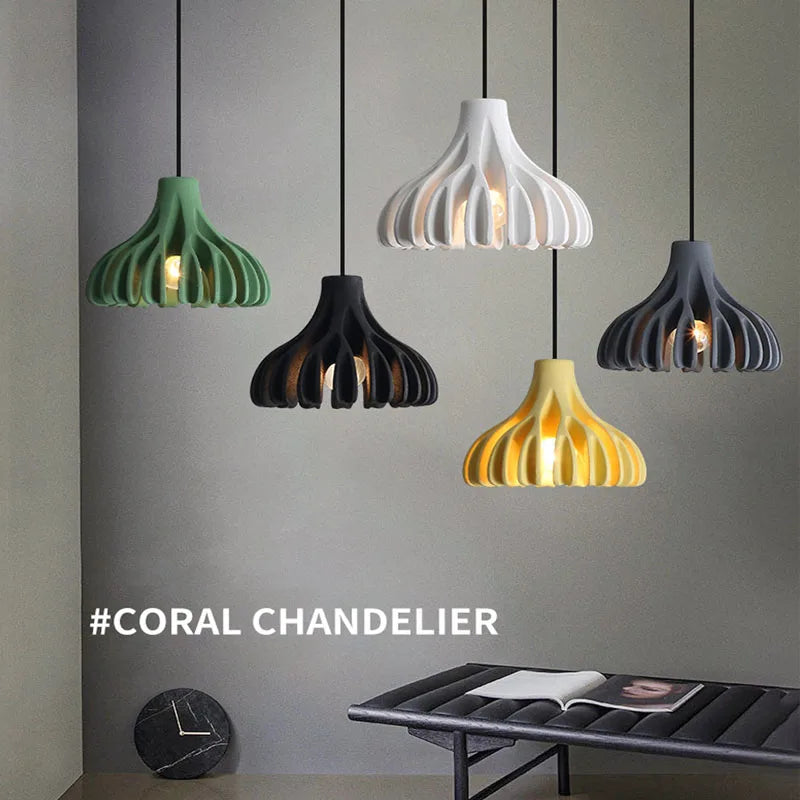 Macaron Resin Chandelier: Commercial & Nordic Pendant Lights for Restaurant, Living Room, Bedroom