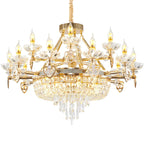Crystal Luxury Chandelier for European Style Living Room, Bedroom, and Stairwell