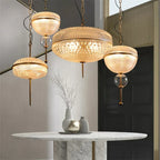 Retro Glass Can Pendant Lights: Modern Kitchen & Living Room Hanging Lamps