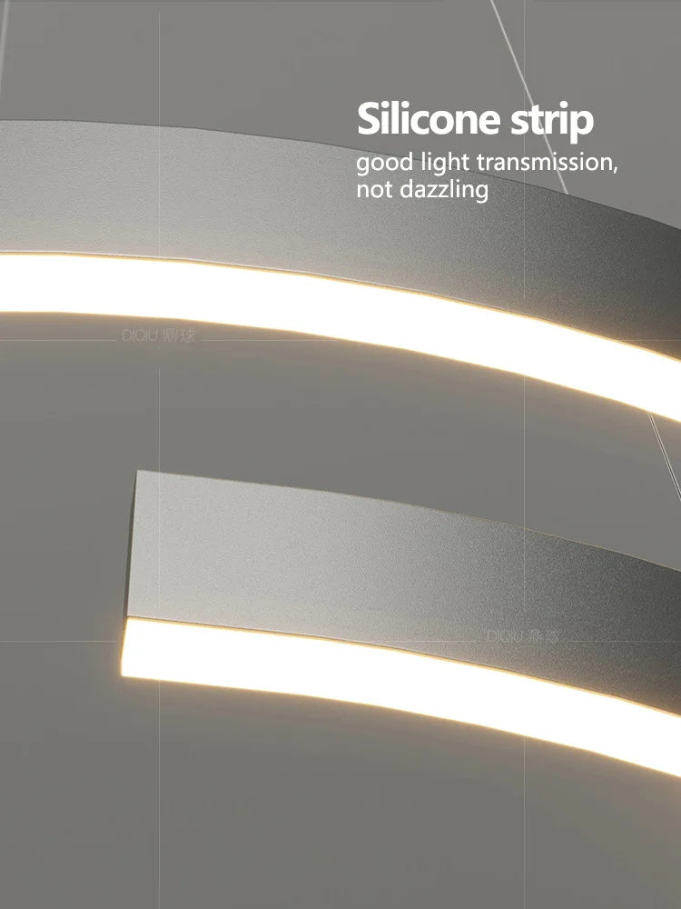 Modern Minimalist Chandelier Ceiling Light for Living Room and Dining Room