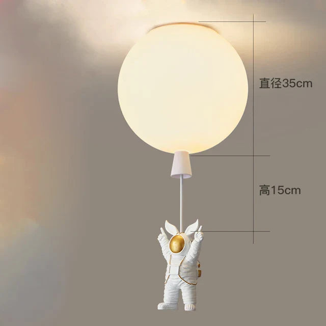 Astronaut Space Ball Ceiling Lamp for Kids Room or Corridor