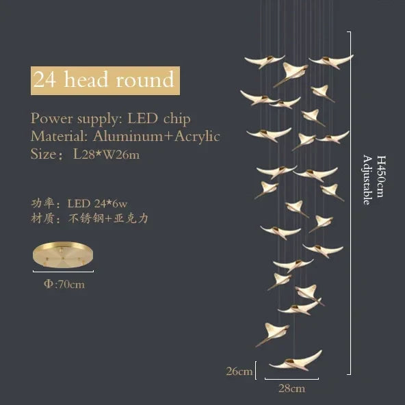 Ocean Dolphin Pendant Chandelier