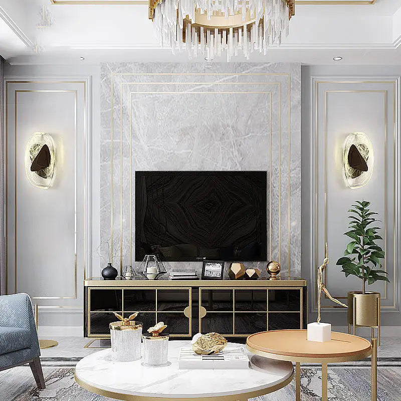 Irregular Graphic Wall Light Modern Luxury Bedside Sconce