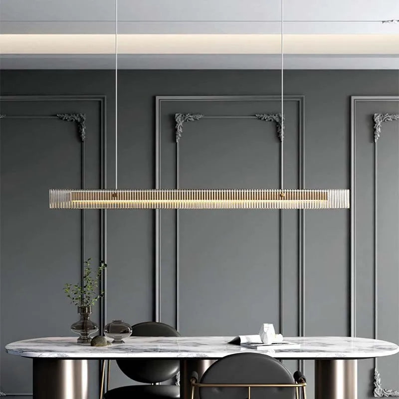 Modern Nordic Line Leader Table Lamp Chandelier for Bar and Dining Room
