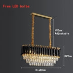 Luxury K9 Crystal Ceiling Chandelier: High-end LED Lighting for Home Decor
