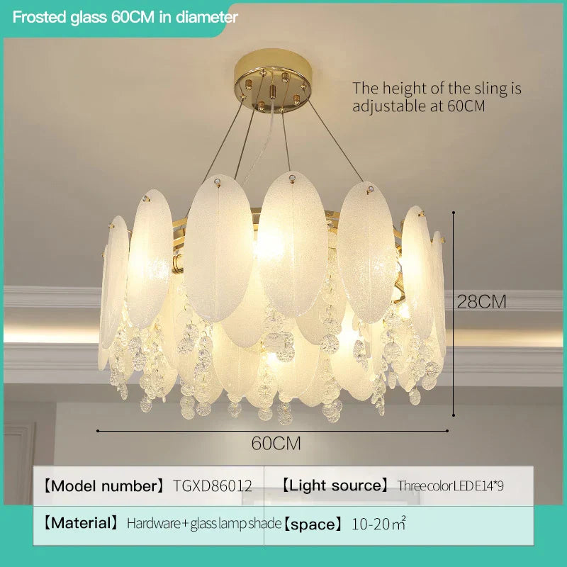 Cream Wind LED Chandelier for Master Bedroom, Living Room & Children's Room