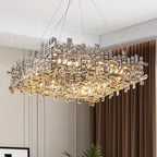 Crystal Pendant Chandelier for Modern Living, Dining, Bedroom Lighting