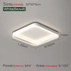 Square LED Ceiling Light for Bedroom Living Room Dining Room with Remote Dimming